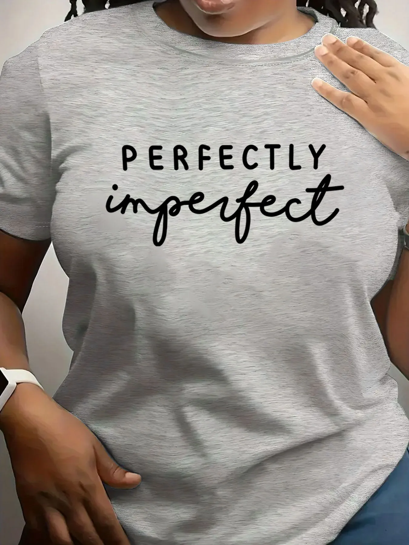 Women's T-shirt Short Sleeve T-Shirts Printing Casual Vocabulary Words/Name display picture 5