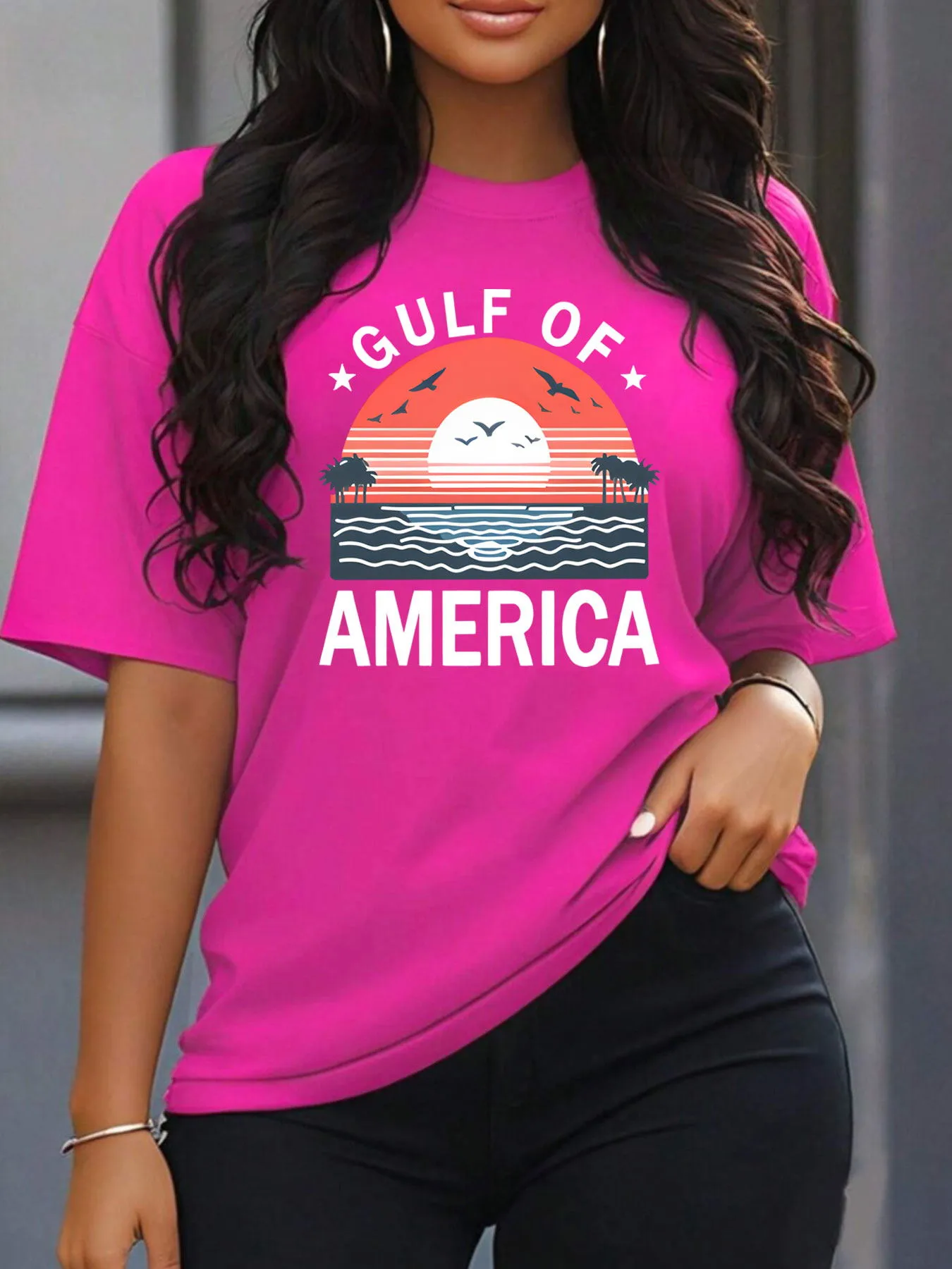 Women's T-shirt Short Sleeve T-Shirts Printing Casual Letter display picture 2