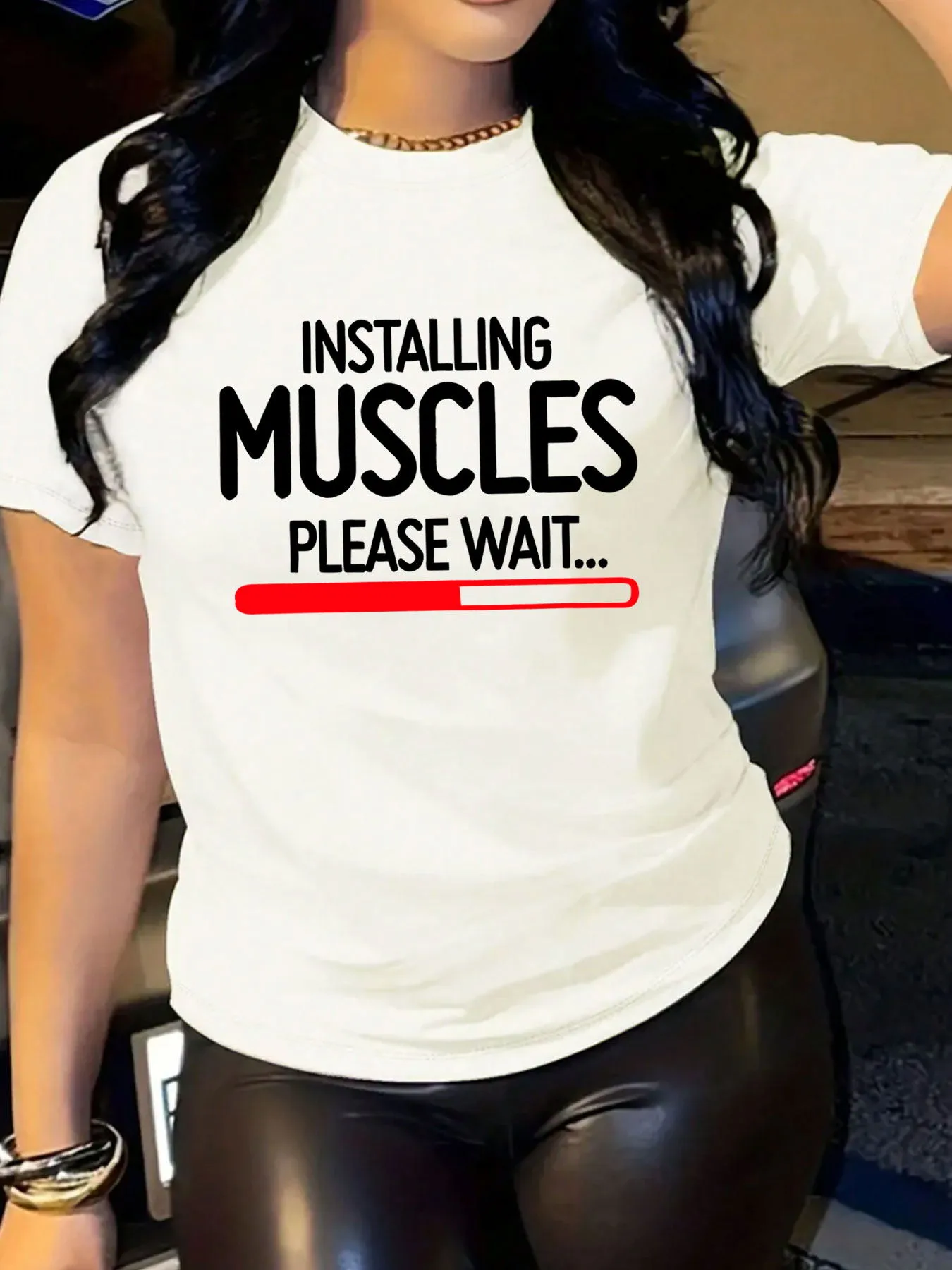 Women's T-shirt Short Sleeve T-Shirts Printing Casual Letter display picture 10