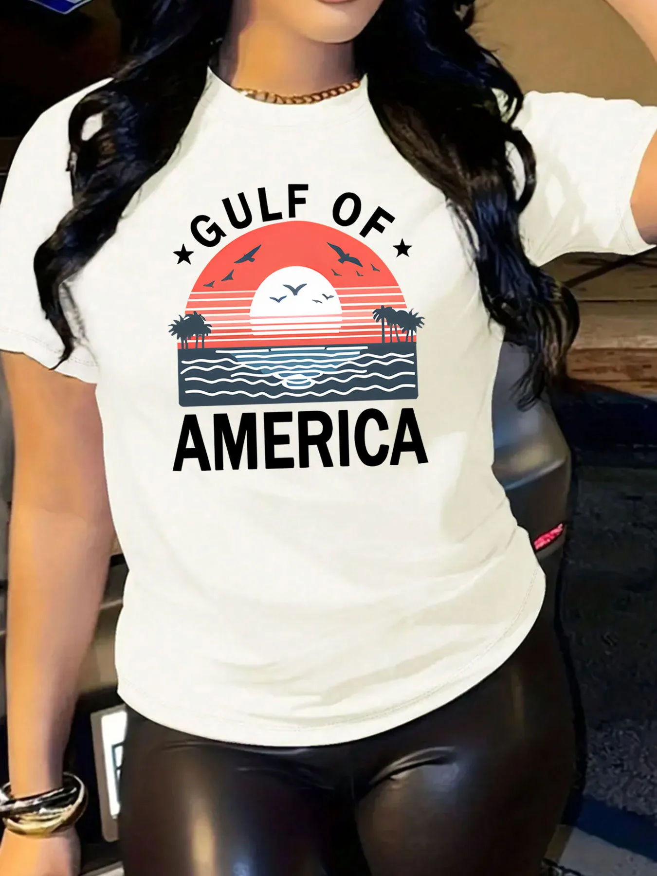 Women's T-shirt Short Sleeve T-Shirts Printing Casual Letter display picture 5