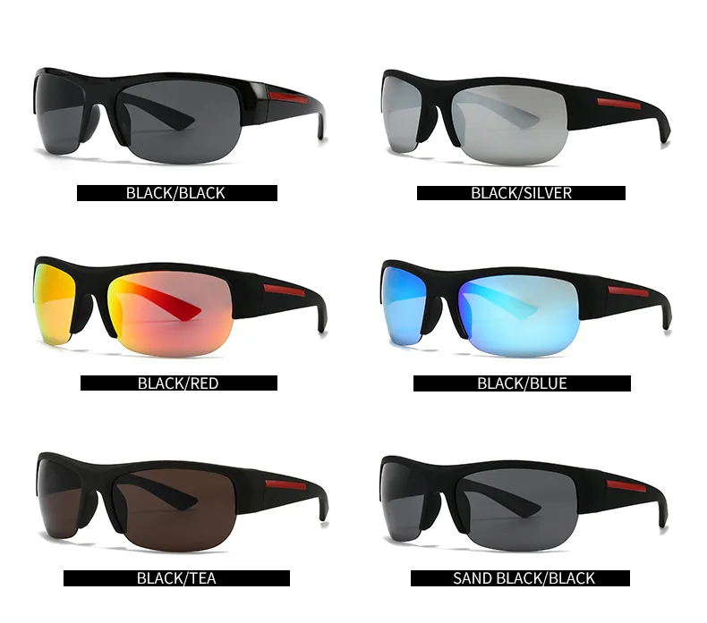 Casual Modern Style Solid Color Pc Gradient Tinted Lenses Square Half Frame Glasses display picture 6