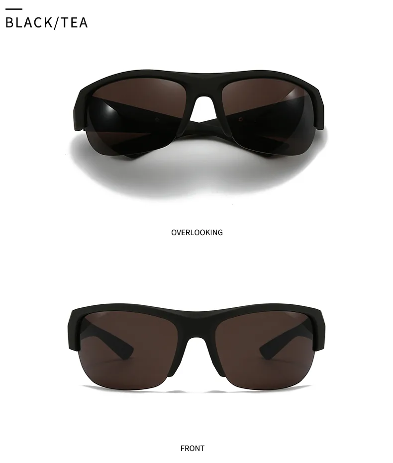 Casual Modern Style Solid Color Pc Gradient Tinted Lenses Square Half Frame Glasses display picture 11