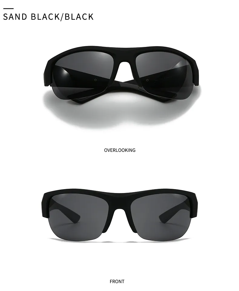 Casual Modern Style Solid Color Pc Gradient Tinted Lenses Square Half Frame Glasses display picture 17