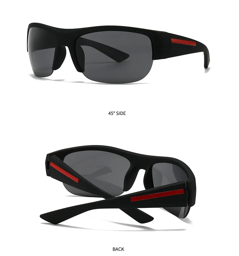 Casual Modern Style Solid Color Pc Gradient Tinted Lenses Square Half Frame Glasses display picture 16