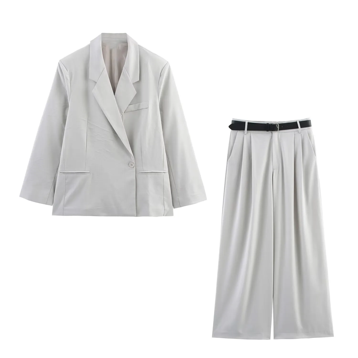 Office Daily Women's Casual Elegant Solid Color Spandex Polyester Blazer Suits Co-ord Set Shorts Sets display picture 1