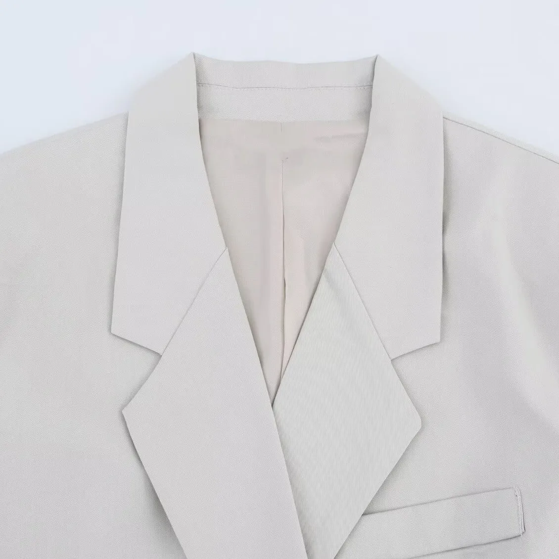 Office Daily Women's Casual Elegant Solid Color Spandex Polyester Blazer Suits Co-ord Set Shorts Sets display picture 4