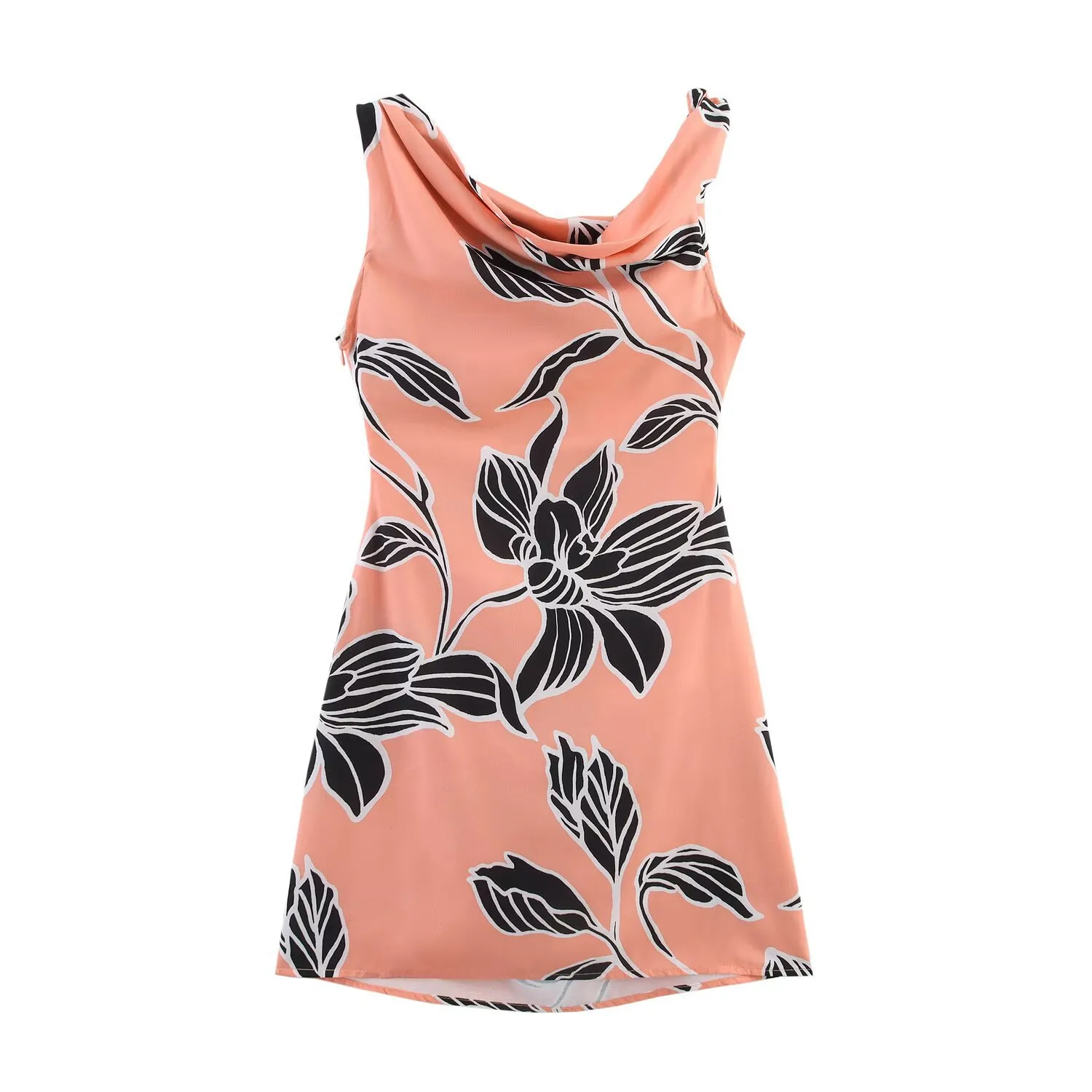 Women's Sheath Dress Elegant Round Neck Sleeveless Flower Above Knee Holiday Daily display picture 3
