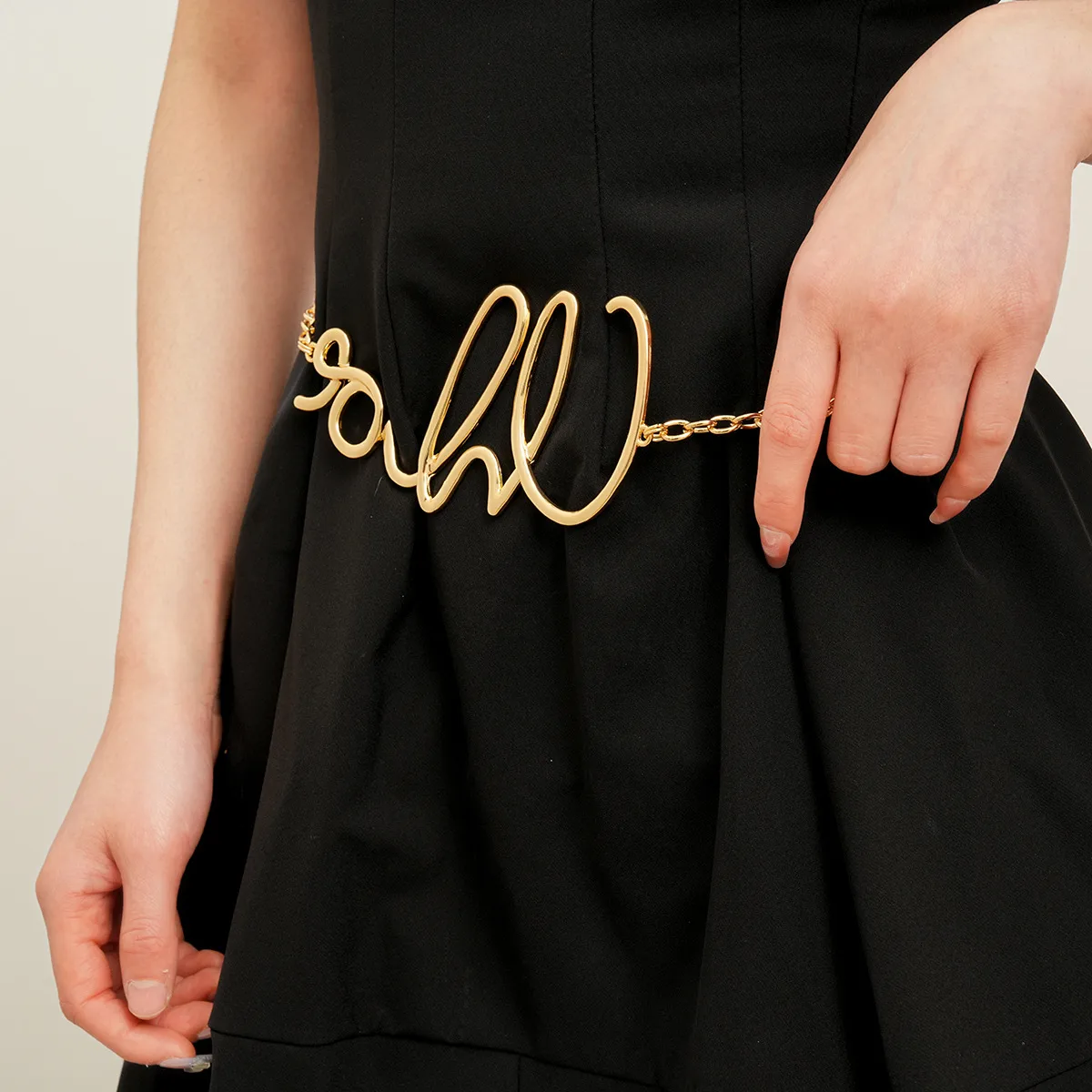 Vacation Streetwear Letter Alloy Women's Waist Chain display picture 1
