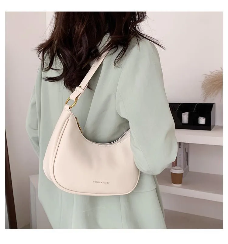 White Underarm Bag Women's Summer  New Fashionable Dumpling Bag Crossbody Bag All-match Ins Super Hot Shoulder Bag display picture 6
