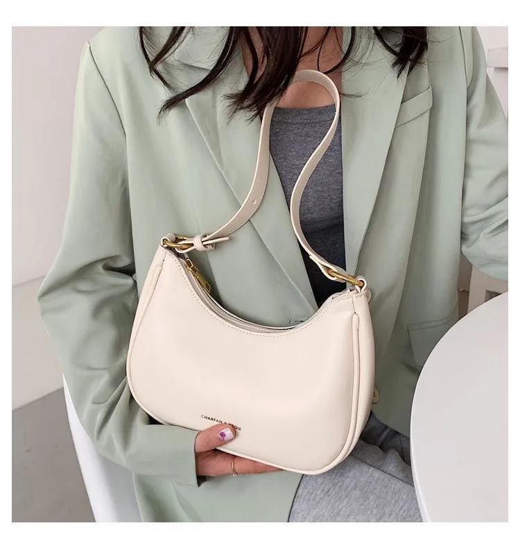 White Underarm Bag Women's Summer  New Fashionable Dumpling Bag Crossbody Bag All-match Ins Super Hot Shoulder Bag display picture 7