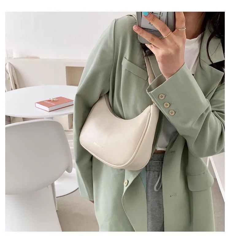 White Underarm Bag Women's Summer  New Fashionable Dumpling Bag Crossbody Bag All-match Ins Super Hot Shoulder Bag display picture 8