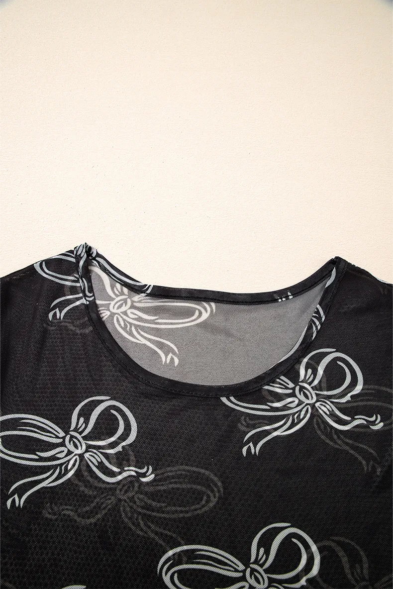 Women's T-shirt Short Sleeve T-Shirts Simple Style Streetwear Bow Knot display picture 9