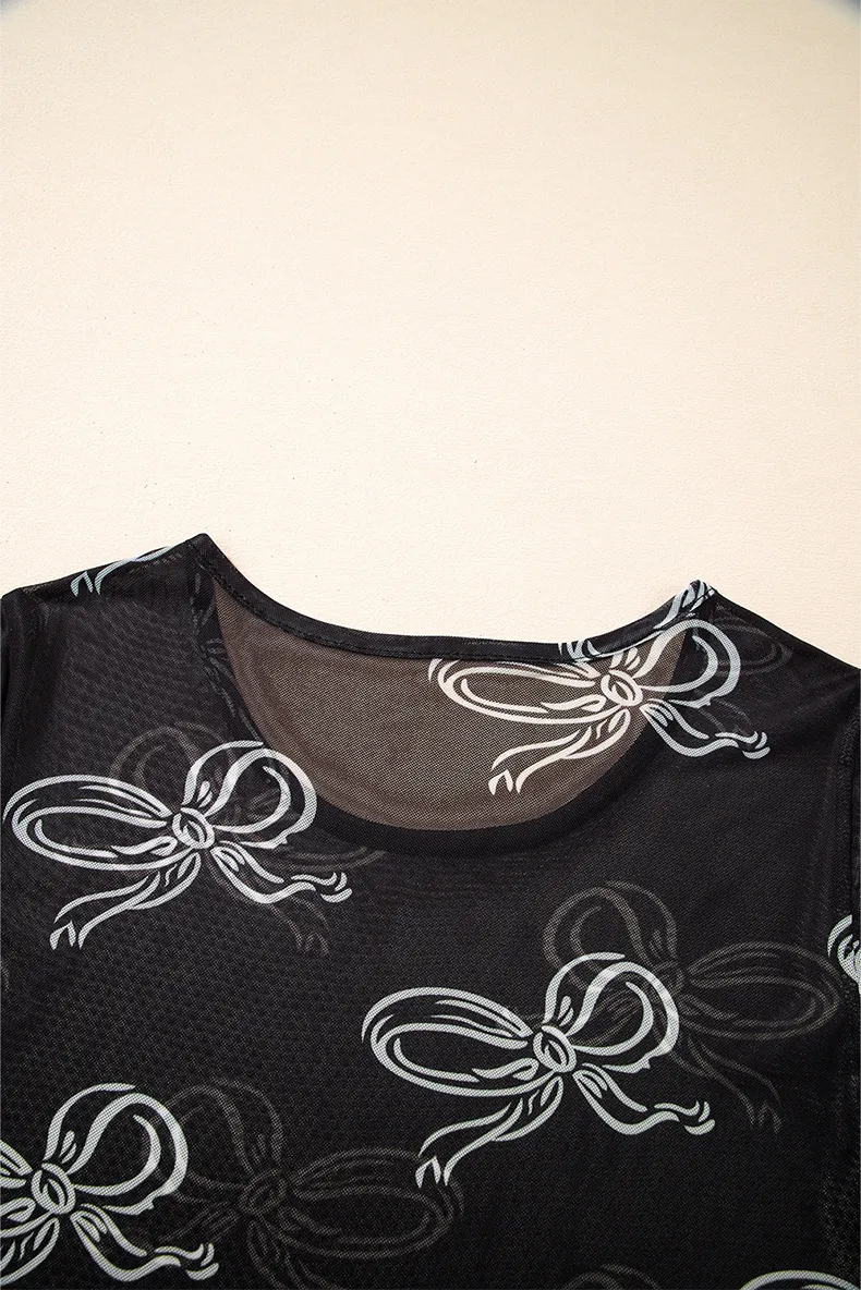 Women's T-shirt Short Sleeve T-Shirts Simple Style Streetwear Bow Knot display picture 10