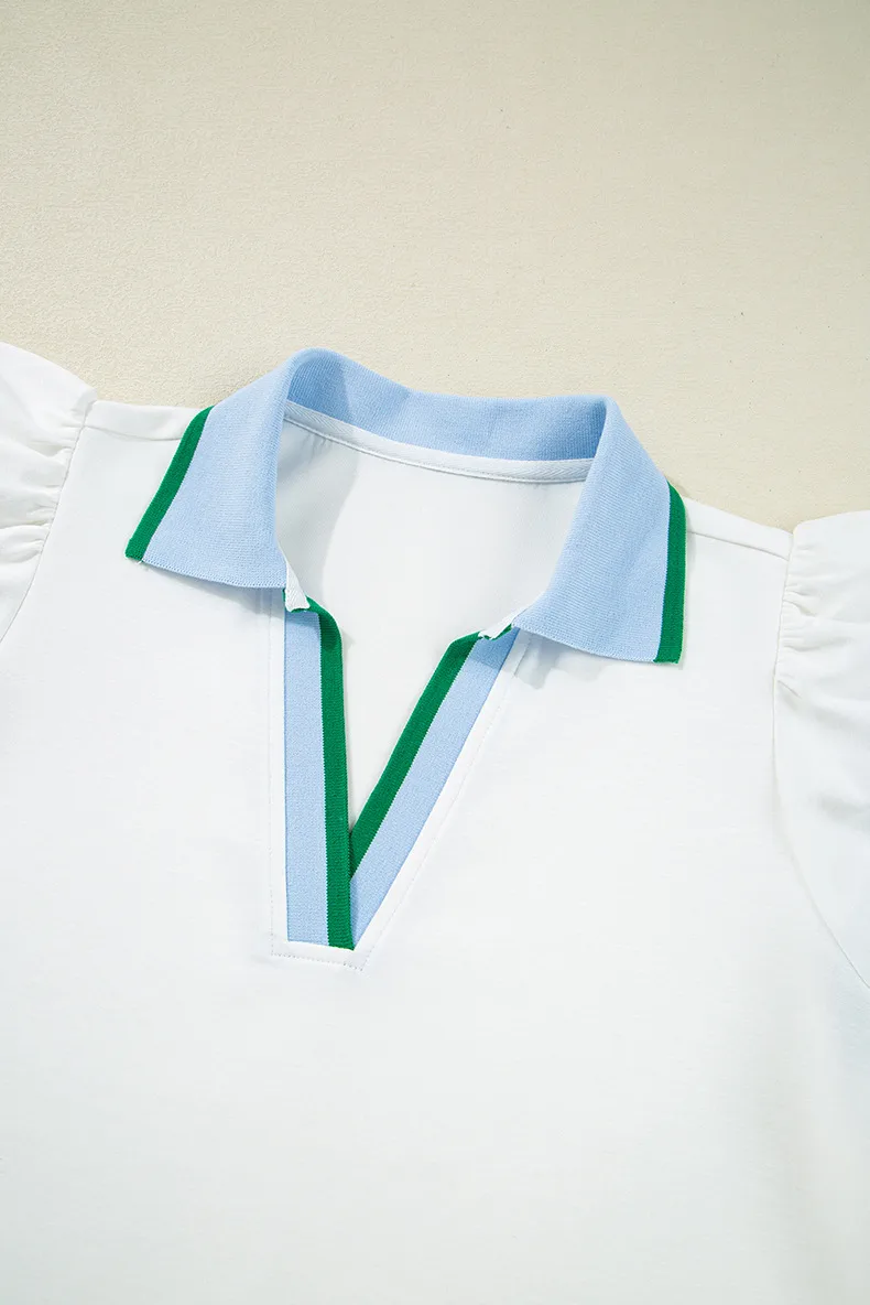 Women's T-shirt Short Sleeve T-Shirts Simple Style Classic Style Color Block display picture 9