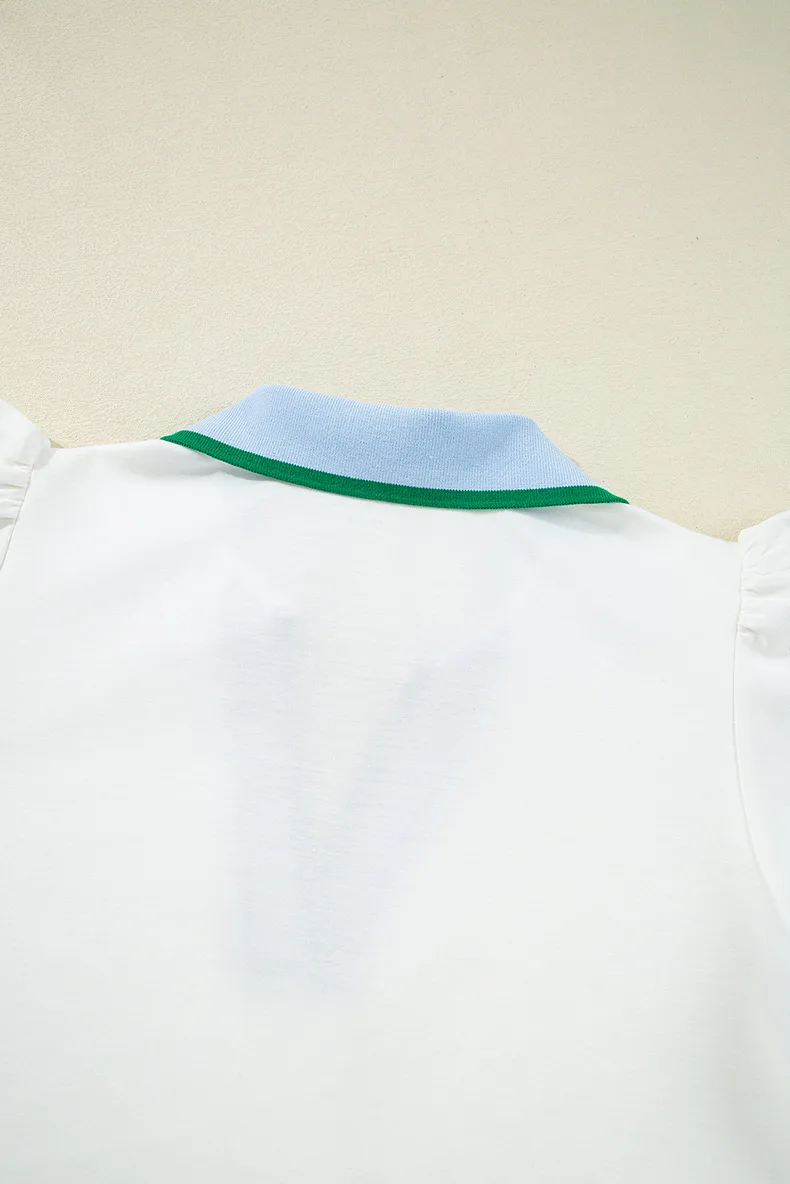 Women's T-shirt Short Sleeve T-Shirts Simple Style Classic Style Color Block display picture 10