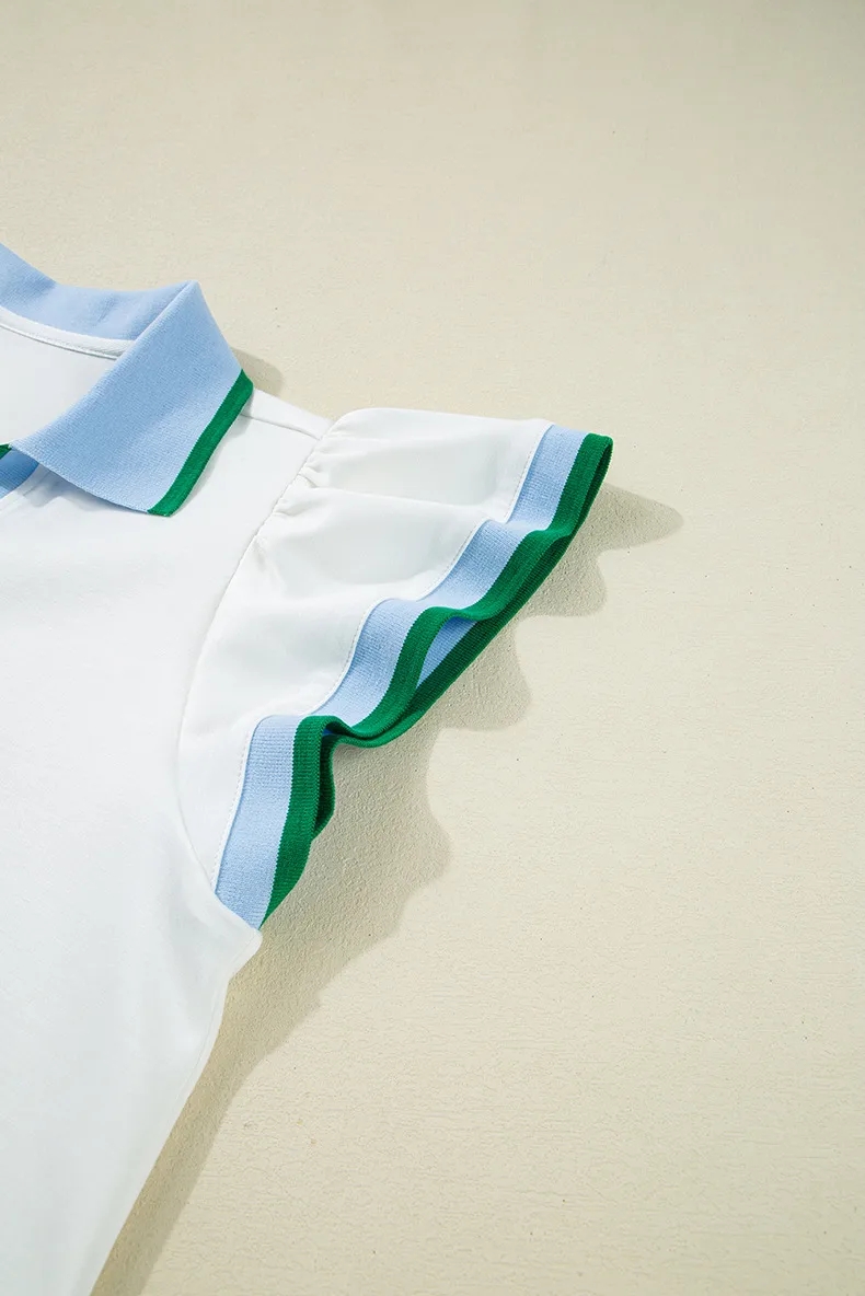 Women's T-shirt Short Sleeve T-Shirts Simple Style Classic Style Color Block display picture 11