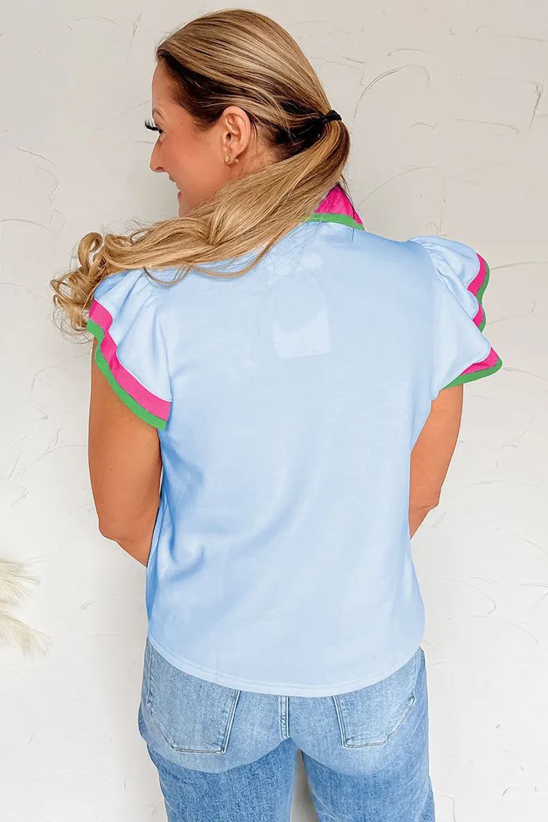 Women's T-shirt Short Sleeve T-Shirts Simple Style Classic Style Color Block display picture 15
