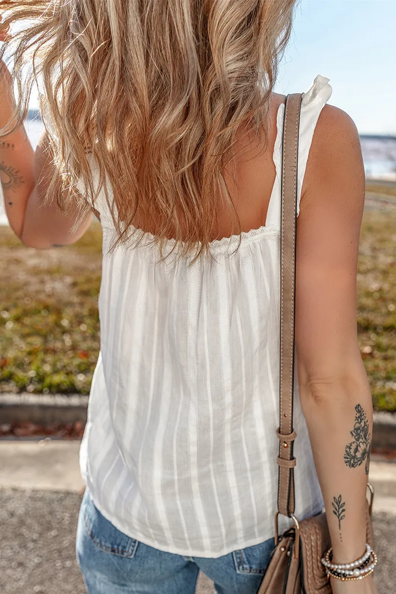 Women's Vest Tank Tops Casual Vacation Solid Color display picture 4