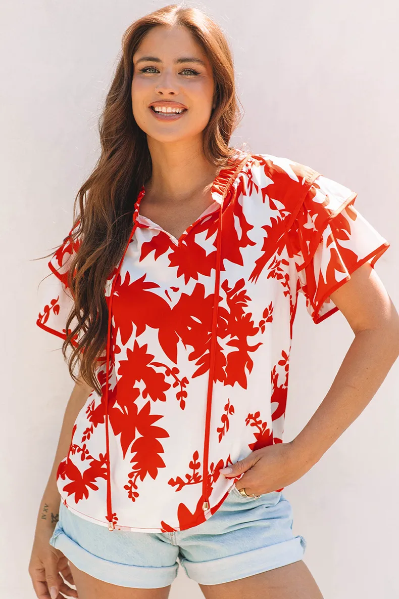 Women's T-shirt Short Sleeve T-Shirts Streetwear Leaf display picture 1