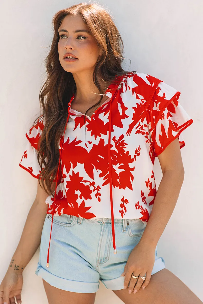 Women's T-shirt Short Sleeve T-Shirts Streetwear Leaf display picture 5