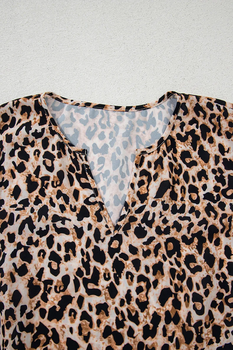 Women's T-shirt Half Sleeve T-Shirts Casual Leopard display picture 6