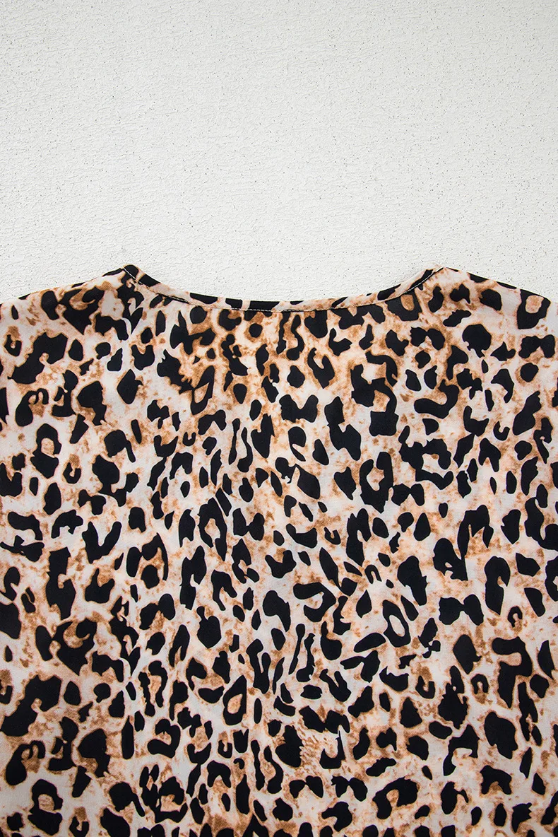 Women's T-shirt Half Sleeve T-Shirts Casual Leopard display picture 7