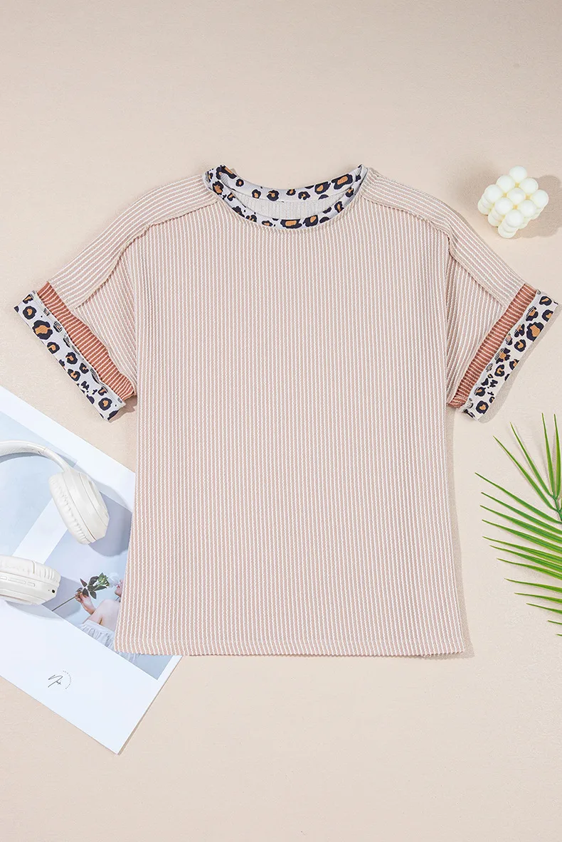 Women's T-shirt Short Sleeve T-Shirts Casual Stripe display picture 9