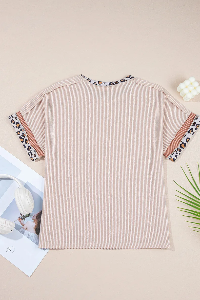 Women's T-shirt Short Sleeve T-Shirts Casual Stripe display picture 10