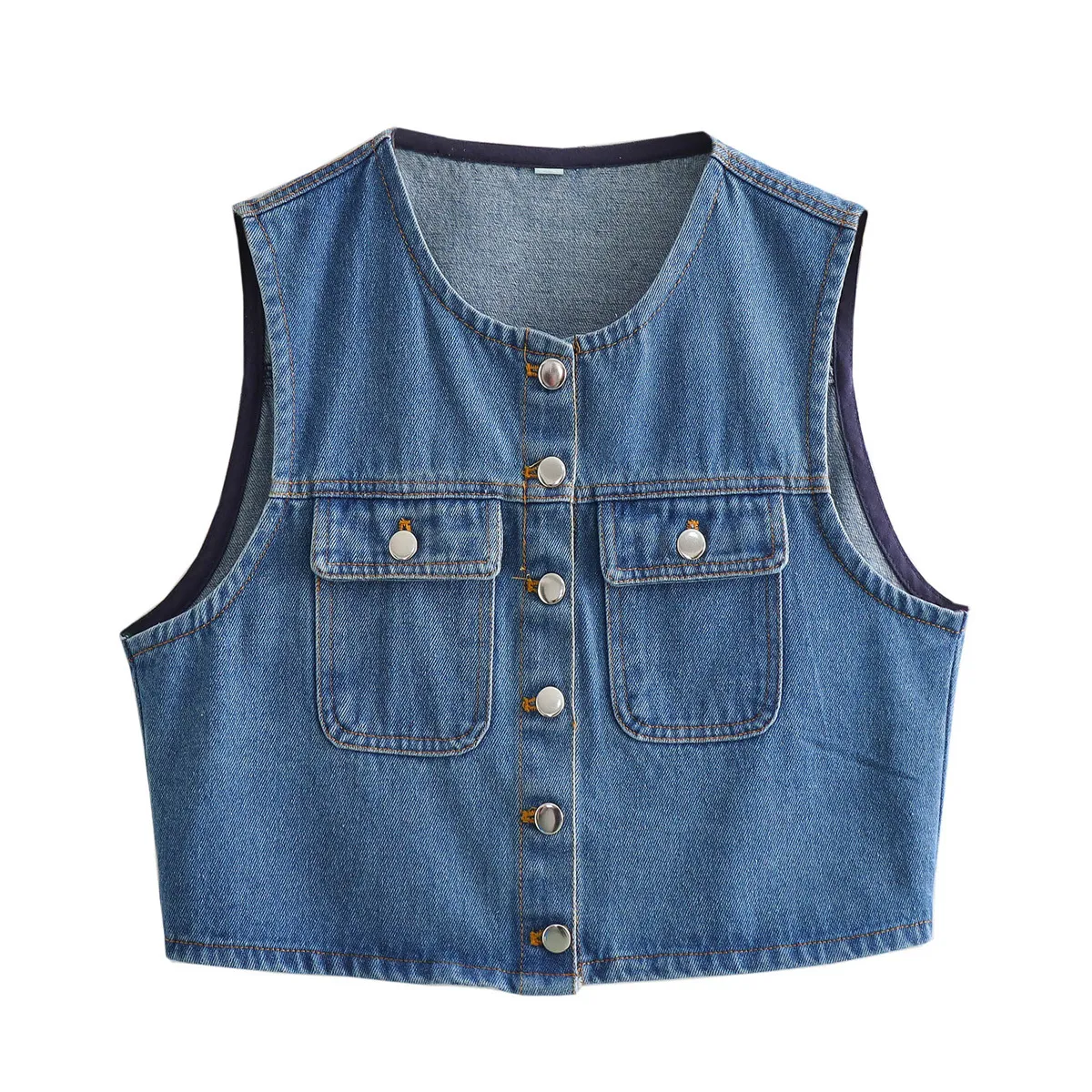 Women's Vest Sleeveless Blazers Vintage Style Streetwear Solid Color display picture 2