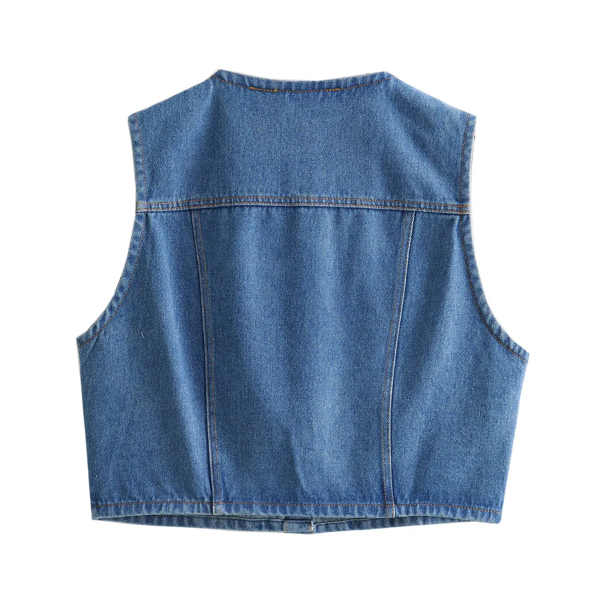 Women's Vest Sleeveless Blazers Vintage Style Streetwear Solid Color display picture 3