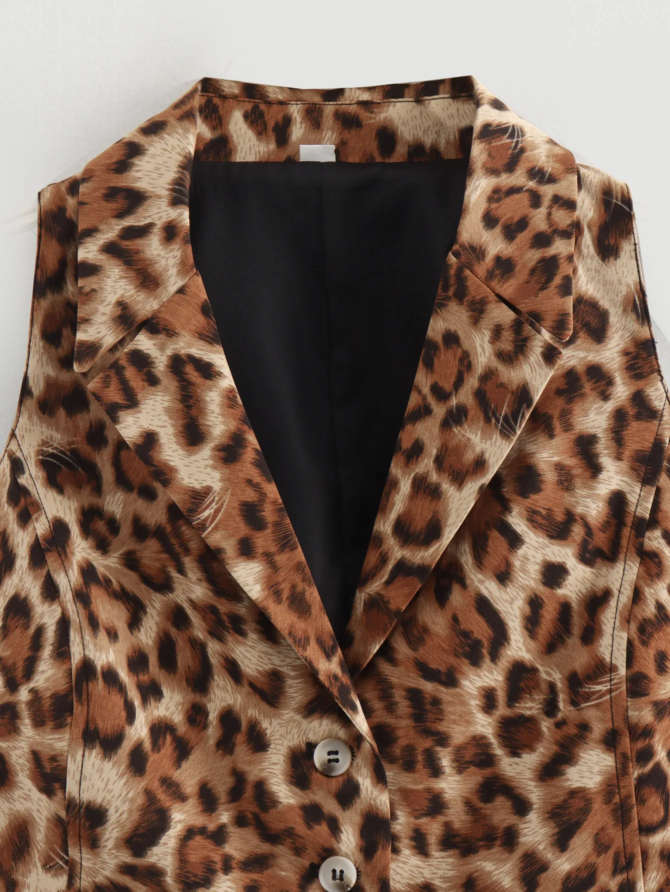 Women's Vest Sleeveless Blazers Vintage Style Streetwear Solid Color display picture 14