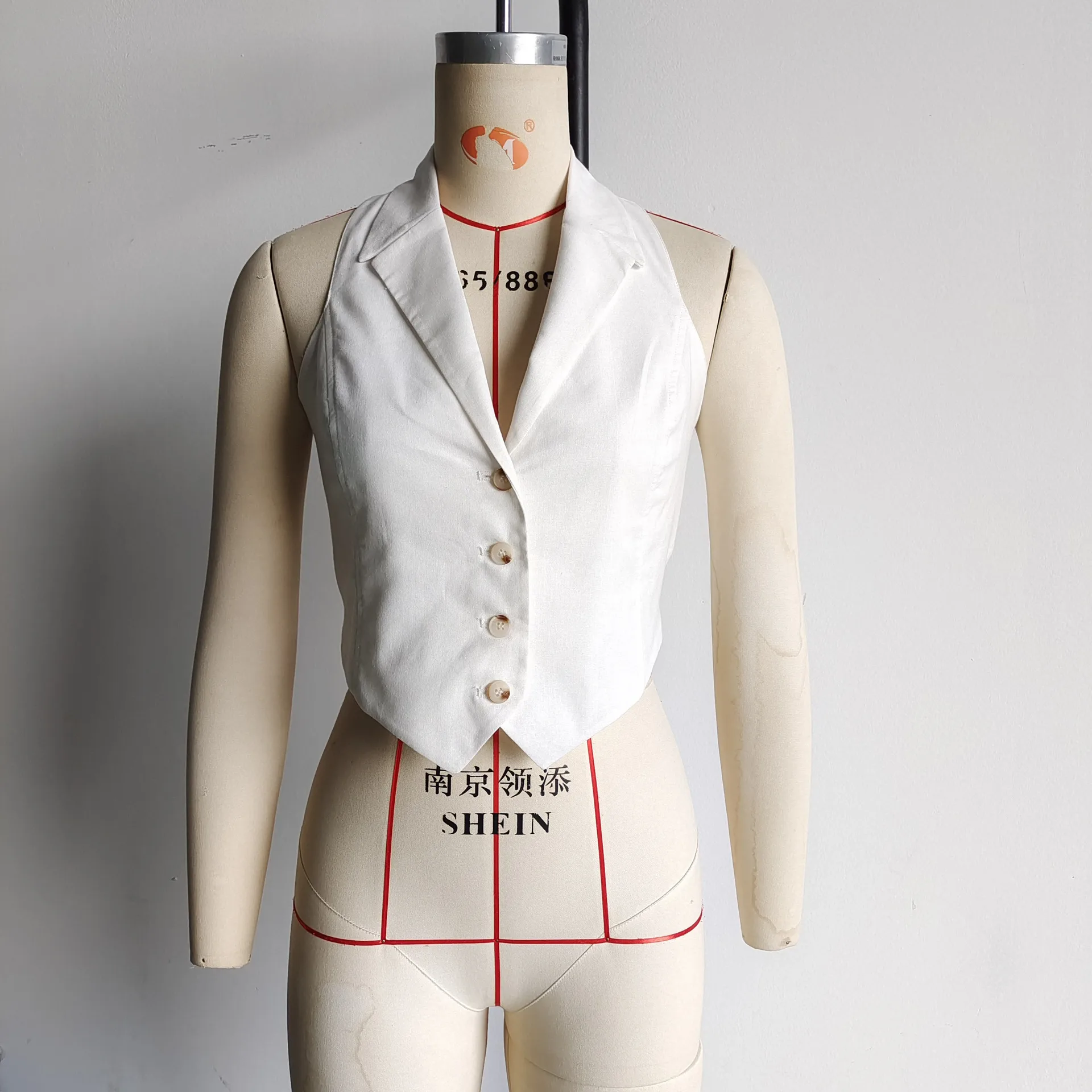 Women's Vest Sleeveless Blazers Vintage Style Streetwear Solid Color display picture 19