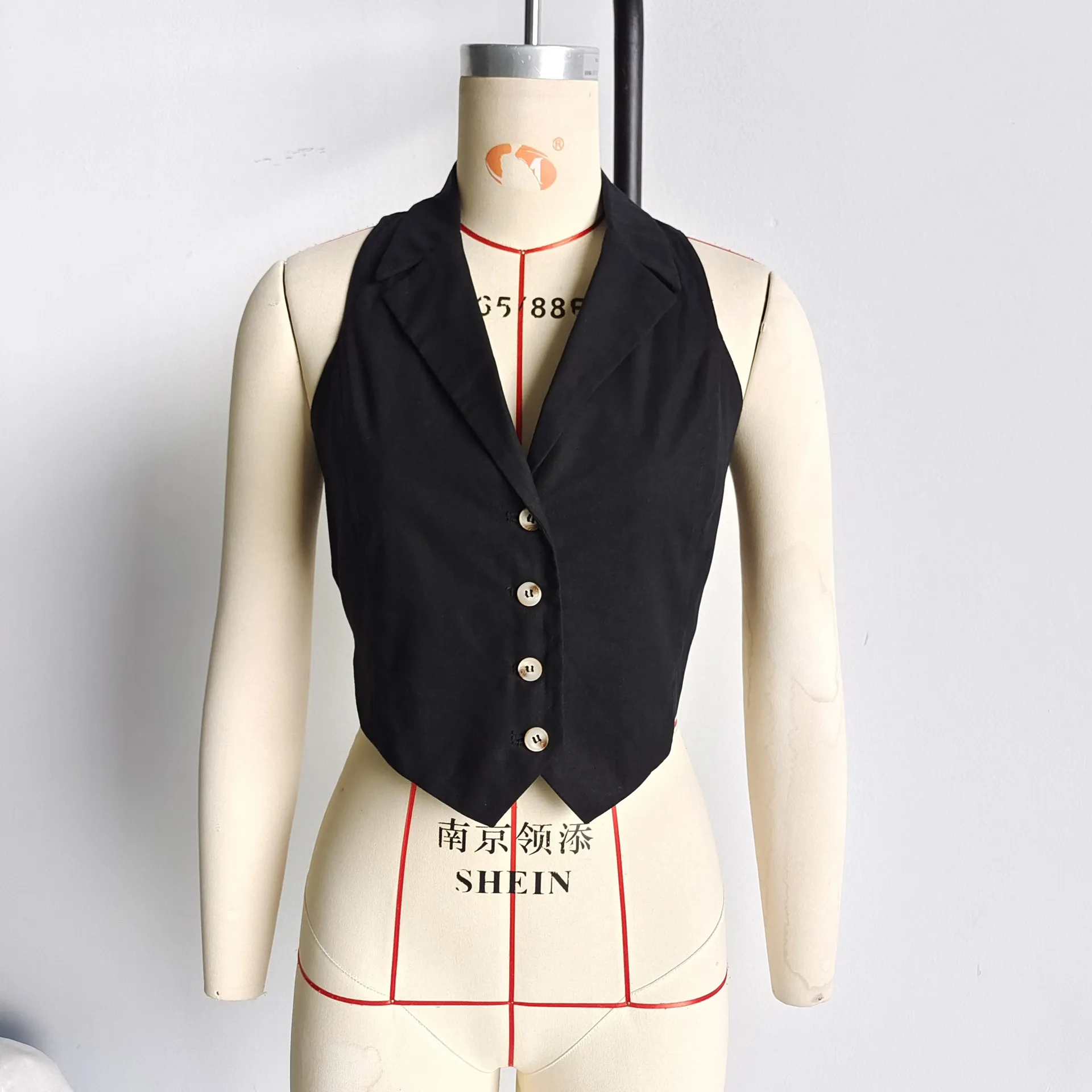 Women's Vest Sleeveless Blazers Vintage Style Streetwear Solid Color display picture 21