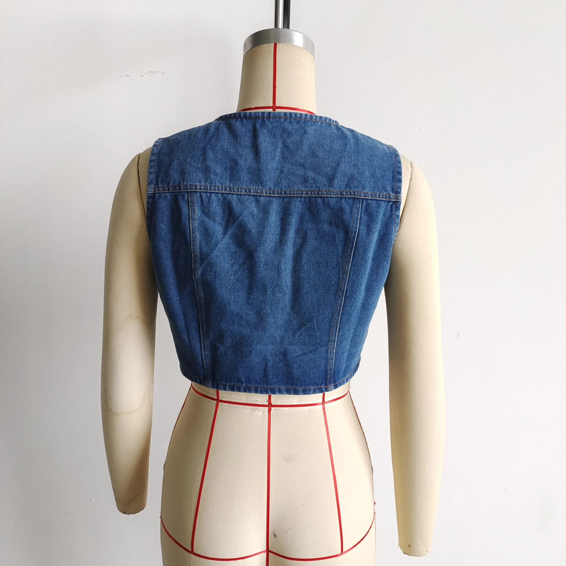 Women's Vest Sleeveless Blazers Vintage Style Streetwear Solid Color display picture 13