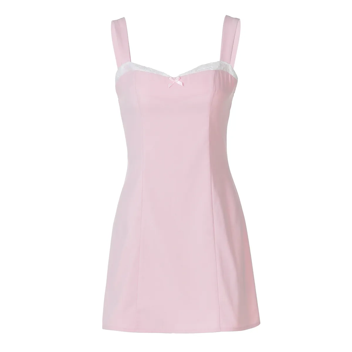 Women's Strap Dress Elegant Strap Lace Sleeveless Solid Color Above Knee Holiday Daily display picture 18