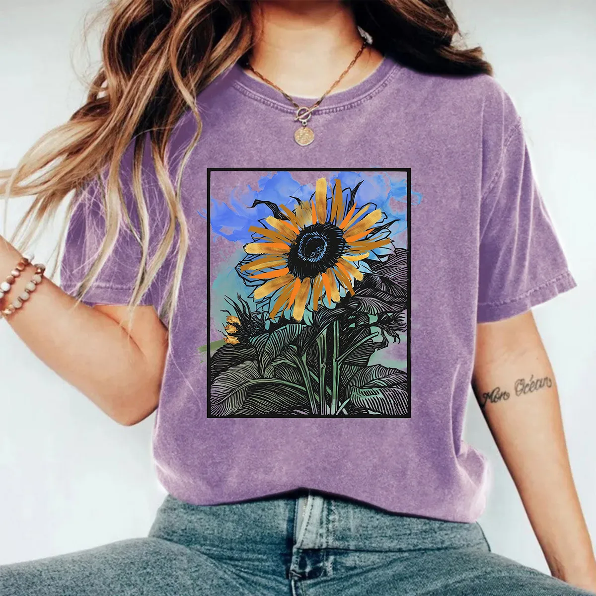 Women's T-shirt Short Sleeve T-Shirts Casual Flower display picture 1