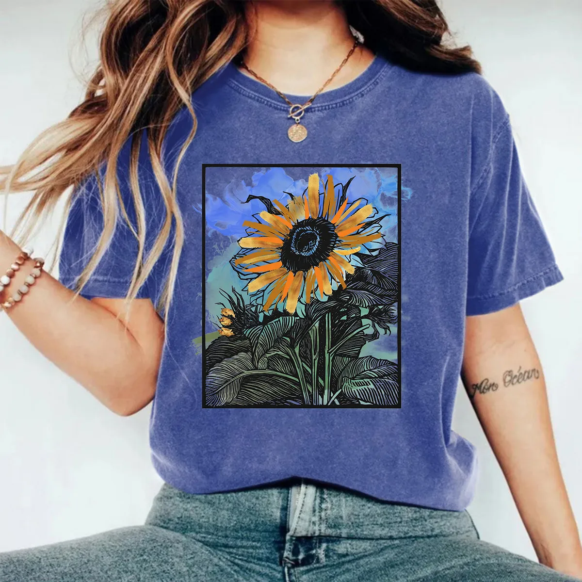 Women's T-shirt Short Sleeve T-Shirts Casual Flower display picture 2