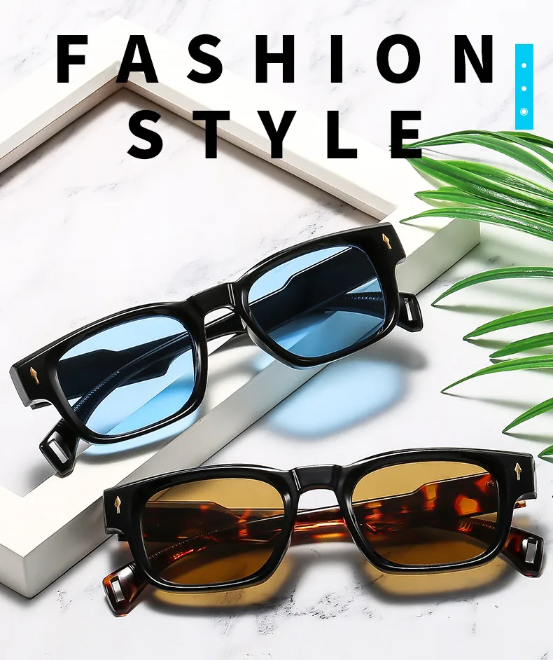 Retro Streetwear Sunglasses Pc UV400 Protection Square Full Frame Glasses display picture 1