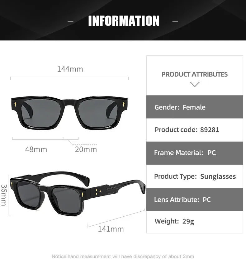 Retro Streetwear Sunglasses Pc UV400 Protection Square Full Frame Glasses display picture 8