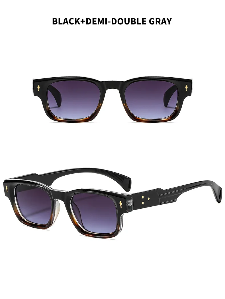 Retro Streetwear Sunglasses Pc UV400 Protection Square Full Frame Glasses display picture 13