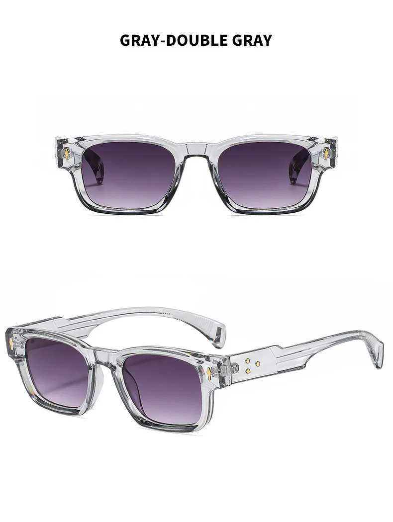 Retro Streetwear Sunglasses Pc UV400 Protection Square Full Frame Glasses display picture 14