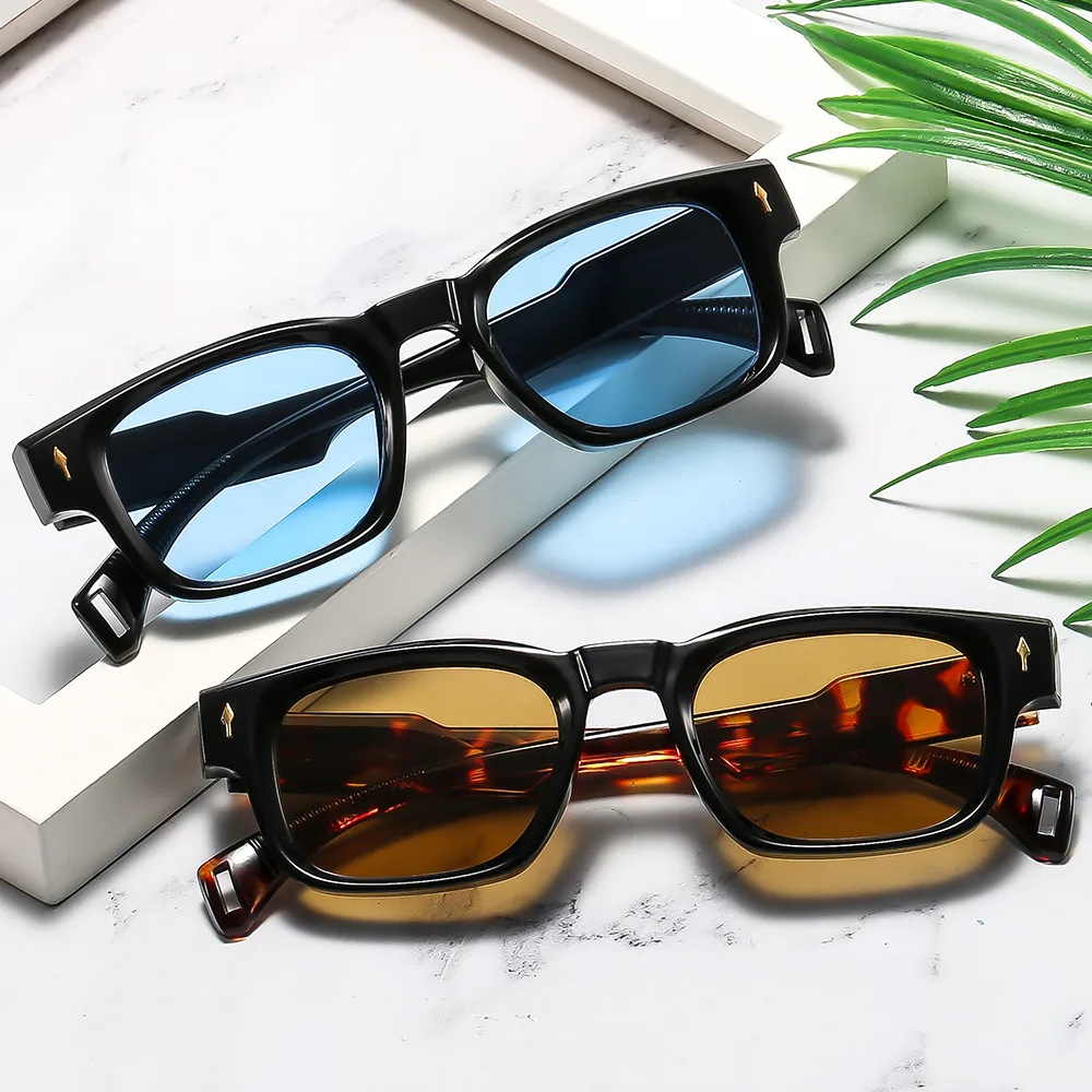 Retro Streetwear Sunglasses Pc UV400 Protection Square Full Frame Glasses display picture 16
