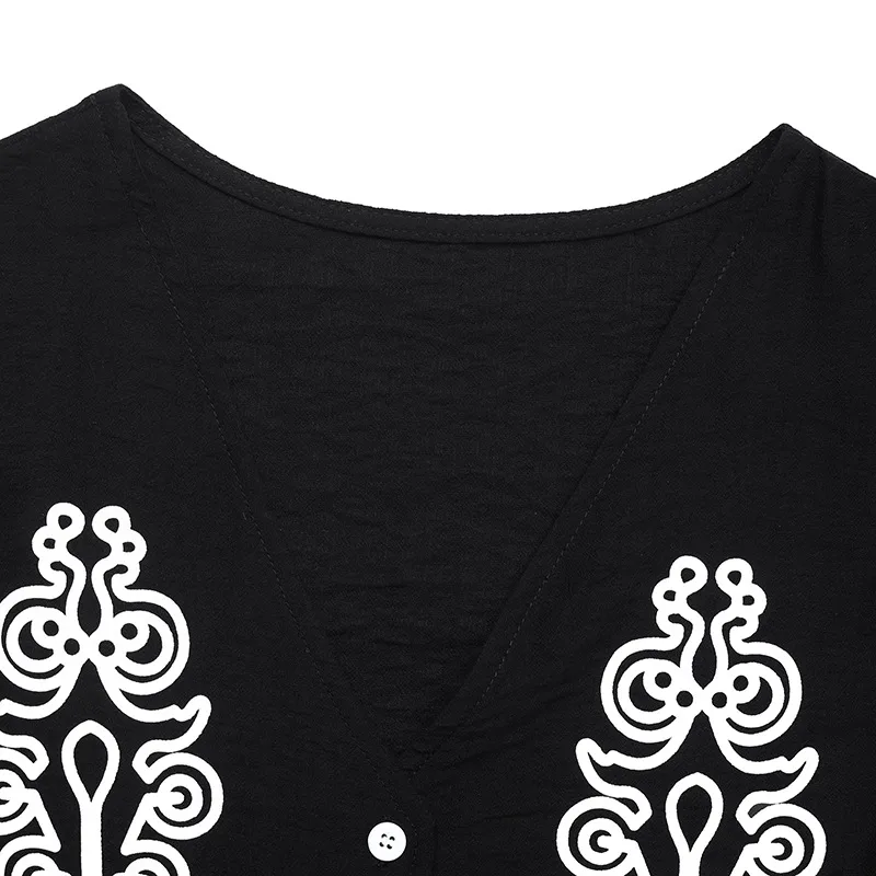 Women's Blouse Sleeveless Blouses Ethnic Style Geometric display picture 6