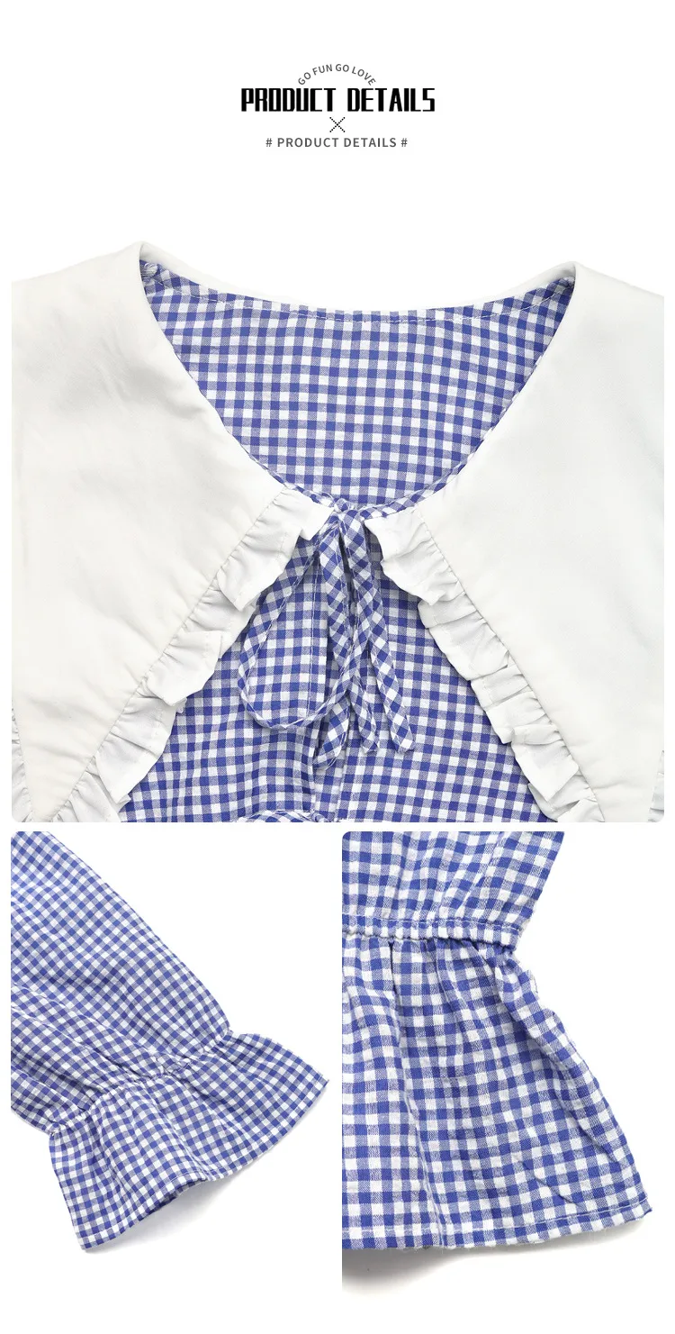Women's Blouse Half Sleeve Blouses Simple Style Classic Style Plaid display picture 8