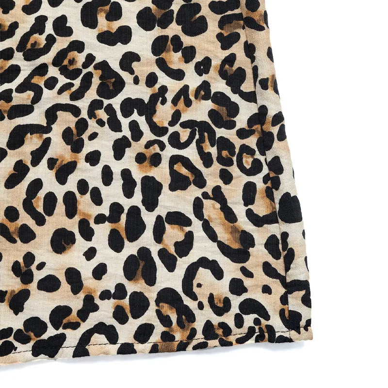 Women's Strap Dress Vintage Style Strap Sleeveless Leopard Midi Dress Holiday Street display picture 9