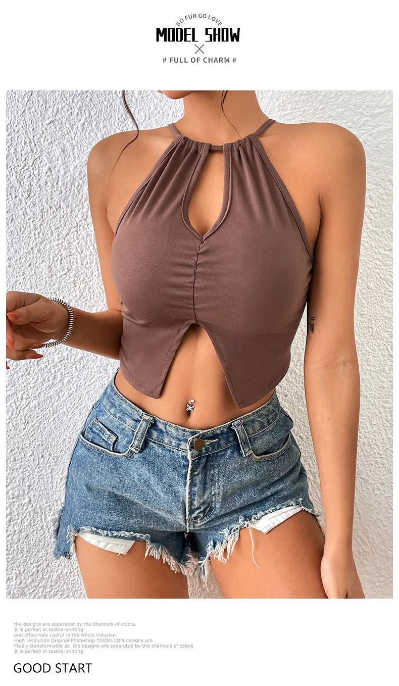 Women's Vest Tank Tops Sexy Solid Color display picture 4
