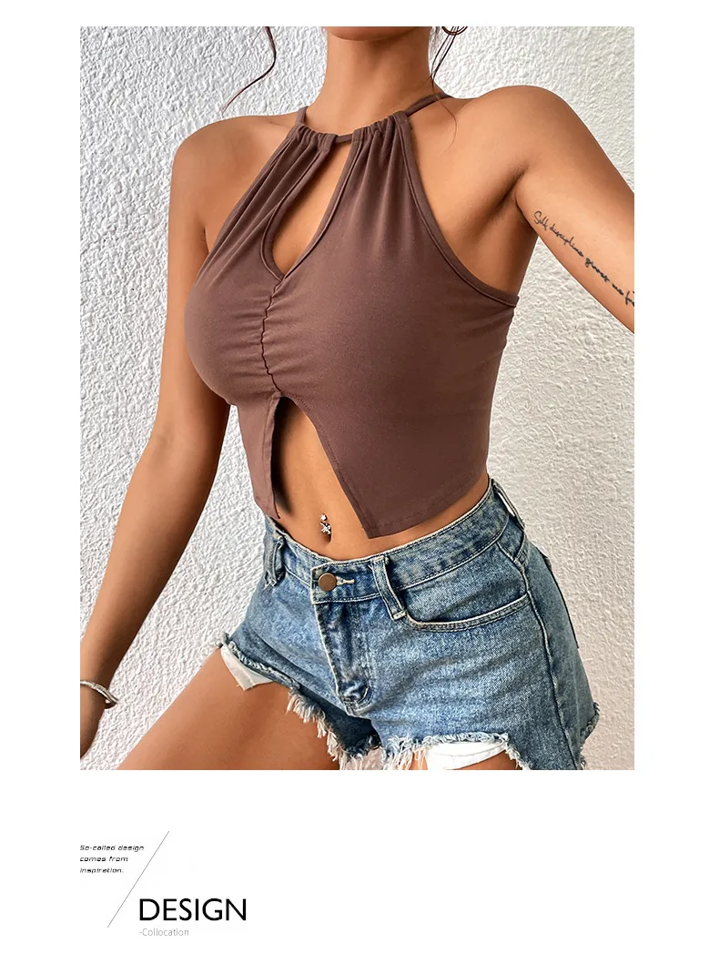 Women's Vest Tank Tops Sexy Solid Color display picture 6