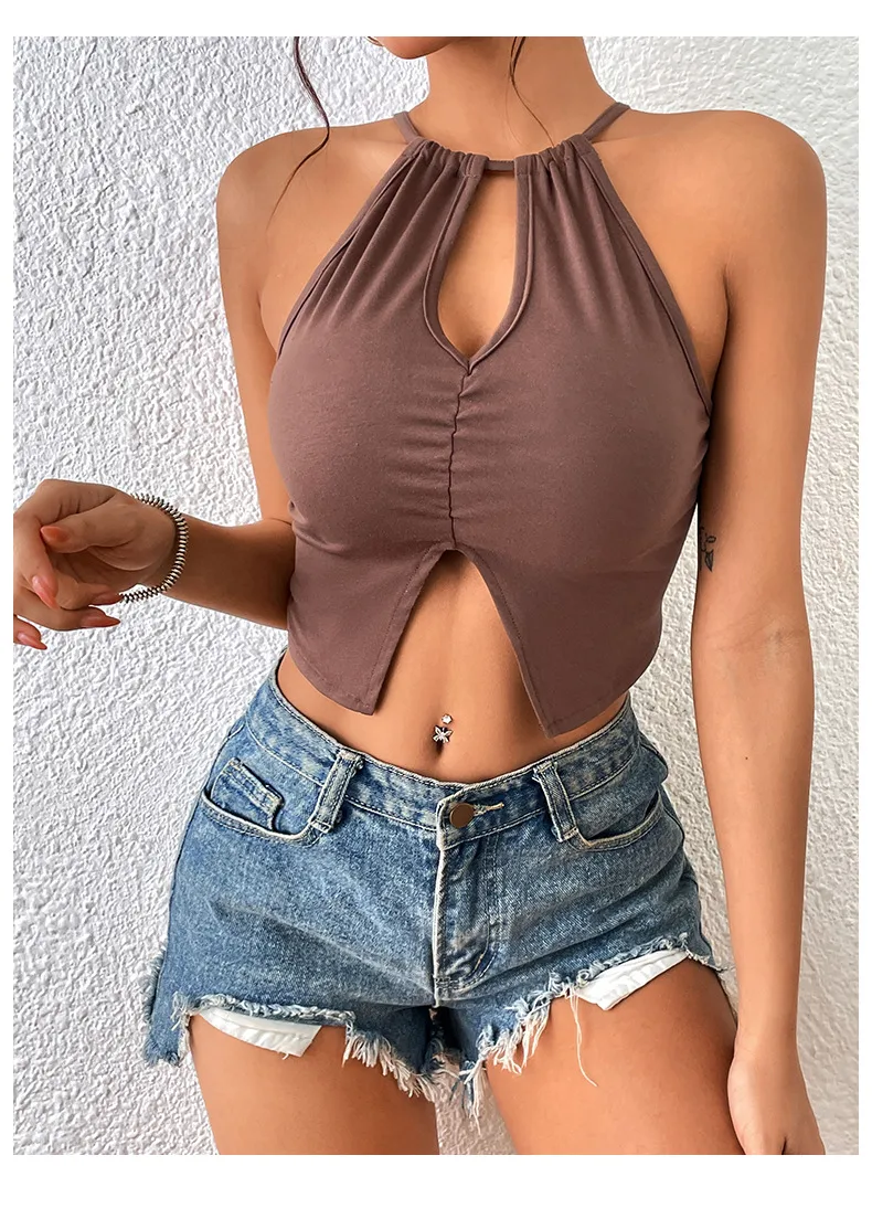 Women's Vest Tank Tops Sexy Solid Color display picture 7