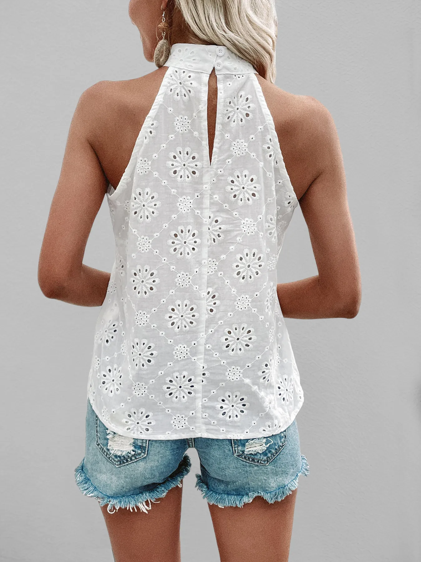 Women's T-shirt Sleeveless T-Shirts Casual Elegant Flower display picture 6