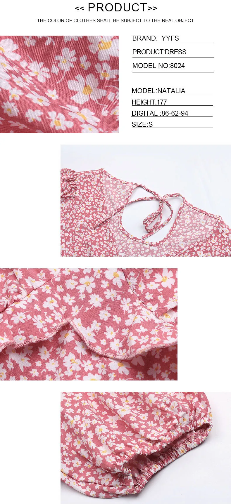 Women's Floral Dress Elegant Sweet V Neck Short Sleeve Ditsy Floral Above Knee Holiday Travel Daily display picture 7